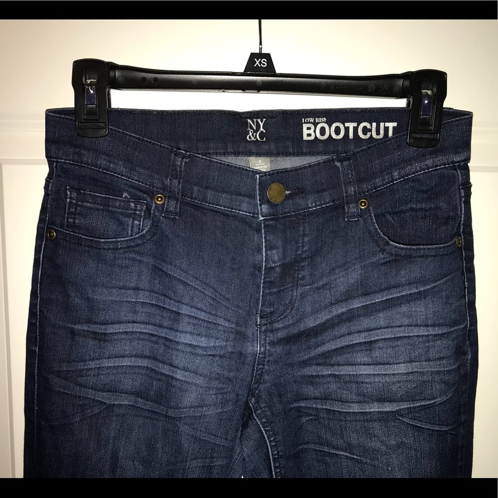 New York & Co low rise bootcut jeans